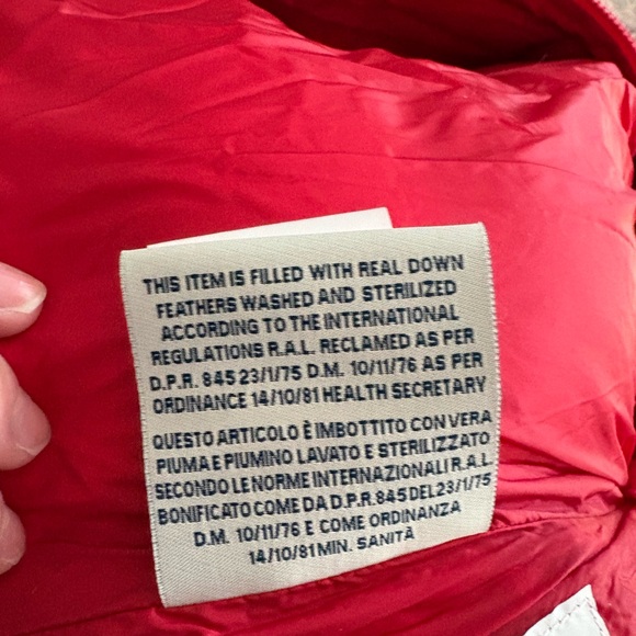 NWT Moncler Red Down Lucie Puffer Jacket - Picture 13 of 14